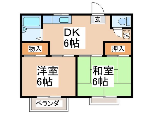 田代ハイツの物件間取画像